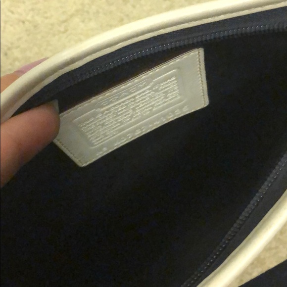 Coach Denim & White Crossbody - Picture 4 of 5